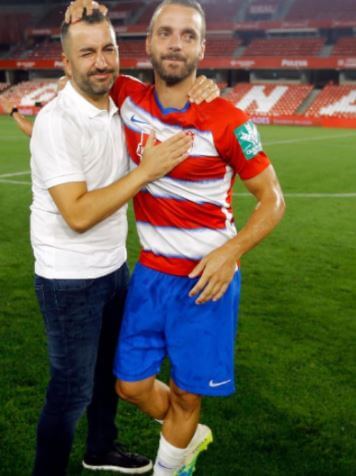 Diego Martinez and Roberto Soldado during their time in Granada.